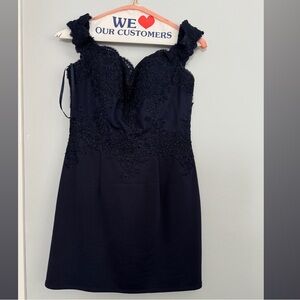 Elegant Black Lace Dress